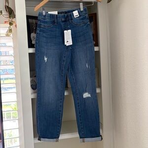 Judy Blue Boyfriend Pull On High Waist Dark Blue 1/25